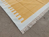 Modern Handmade Cotton Zig Zag Striped Rug