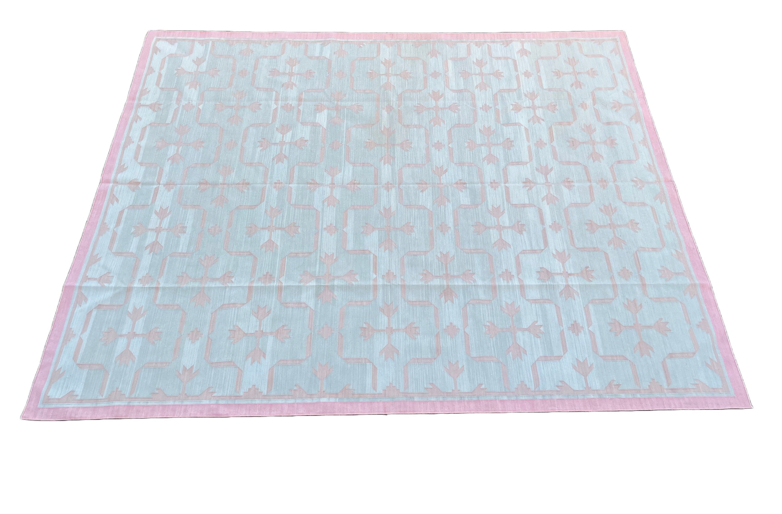 Dtk Rug Modern Handmade Cotton Area Flat Weave Rug, Natural Vegetable Dyed, Bl ...