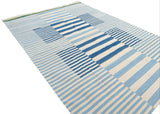 Modern Handmade Cotton Striped Rug