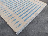 Modern Handmade Cotton Striped Rug