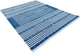 Modern Handmade Cotton Striped Rug