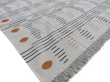 Modern Handmade Cotton Striped Rug