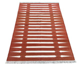 Modern Handmade Cotton Striped Rug