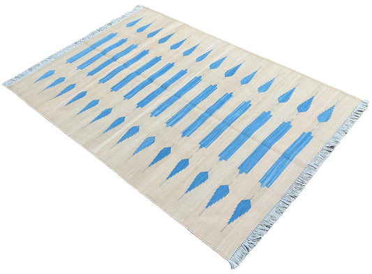 Modern Handmade Cotton Striped Rug