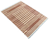 Modern Handmade Cotton Striped Rug