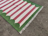 Modern Handmade Cotton Striped Rug