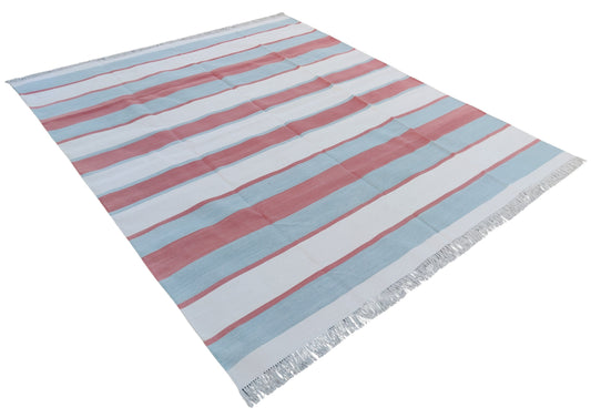 Modern Handmade Cotton Striped Rug