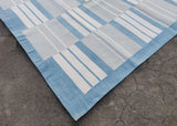 Modern Handmade Cotton Striped Rug