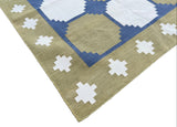 Modern Handmade Cotton Geometric/ Star Rug