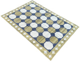 Modern Handmade Cotton Geometric/ Star Rug