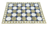 Modern Handmade Cotton Geometric/ Star Rug