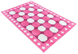 Modern Handmade Cotton Geometric/ Star Rug