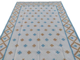 Modern Handmade Cotton Geometric/ Star Rug