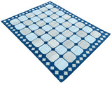 Modern Handmade Cotton Geometric Rug