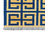 Modern Handmade Cotton Geometric Rug