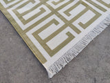 Modern Handmade Cotton Geometric/ Star Rug