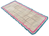 Modern Handmade Cotton Scalloped Rugs