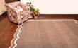 Modern Handmade Cotton Scalloped Rug