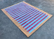 Modern Handmade Cotton Striped Rug