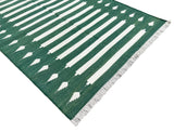 Modern Handmade Cotton Striped Rug