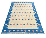 Modern Handmade Cotton Diamond/ Star Rug