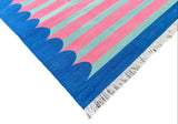 Modern Handmade Cotton Striped Rug